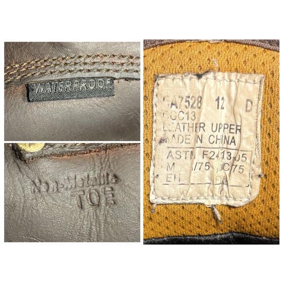 Carolina CA7528 28 Series Brown Comp Toe 6” Work Boots Men’s 12 D - Picture 5 of 8